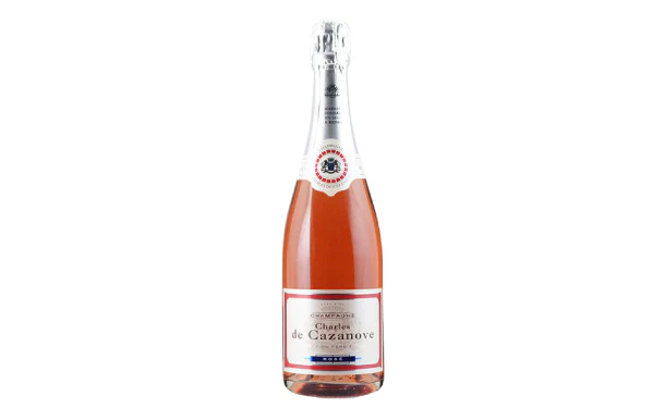 フランス・ロゼ発泡「シャンパーニュ シャルル・ド・ガザノーヴ・ブリュット・ロゼ」750ml