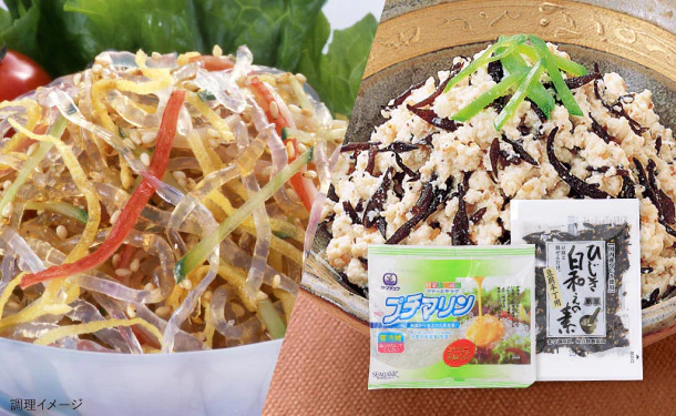 山忠「プチマリン＆ひじき白和えの素（豆腐半丁用）」各10袋
