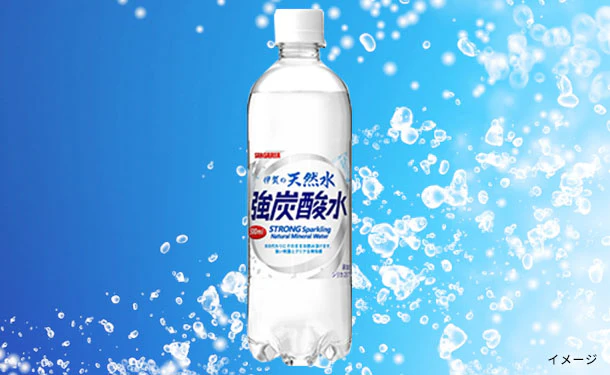 サンガリア「伊賀の天然水 強炭酸水」500ml