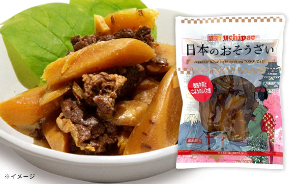 日本のおそうざい「国産牛肉とごぼうのしぐれ煮」