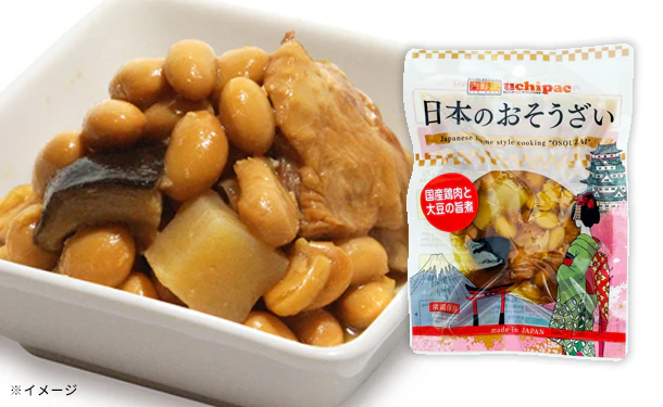 日本のおそうざい「国産鶏肉と大豆の旨煮」