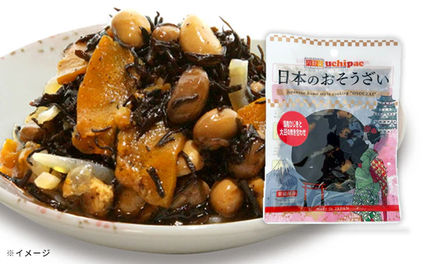 日本のおそうざい「国産ひじきと大豆の炊き合わせ」