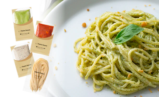 「レストランパスタソース ランダムソース6種セット（パスタ付き）」計6食