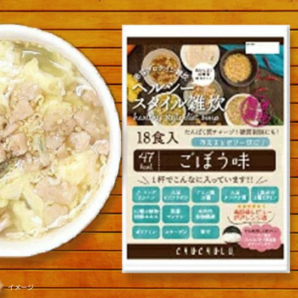 チュチュル「ヘルシースタイル雑炊 ごぼう味」18食