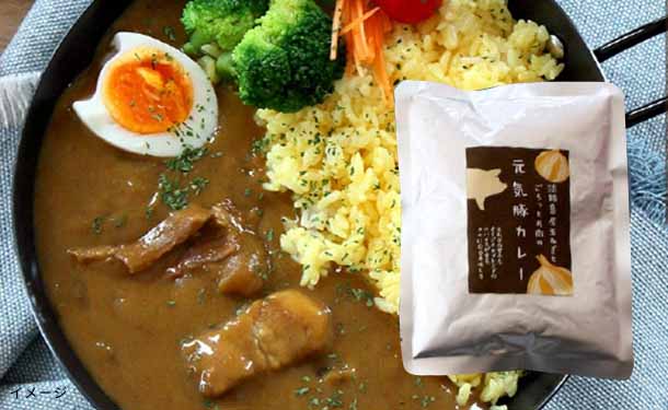 「元気豚 レトルトカレー」200g