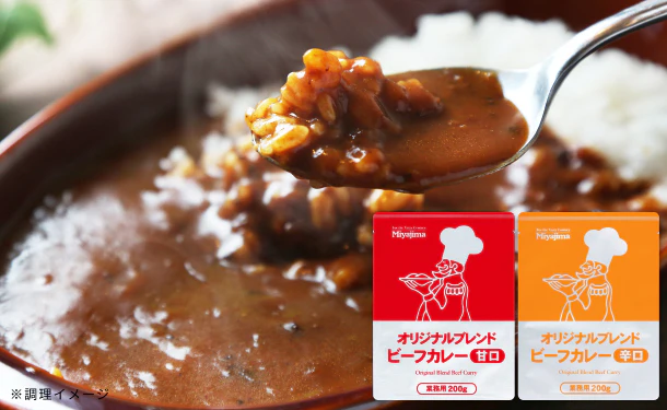 「オリジナルブレンドビーフカレー 甘口&辛口セット」計10パック