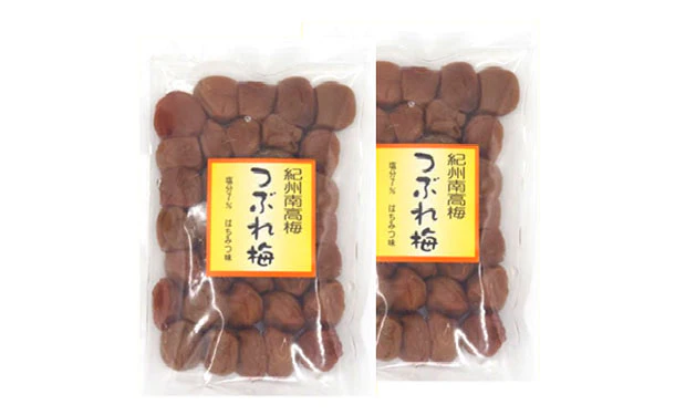 「紀州南高梅 つぶれ梅 Lサイズ はちみつ味(塩分7%)」400g - Image 2
