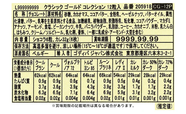 GODIVA「クラシック ゴールド コレクション(12粒入)」 - Image 3