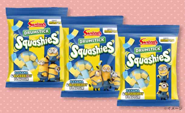 スイツェル「スクアッシー ミニオンズ（バナナ＆ブルーベリー風味）」140g