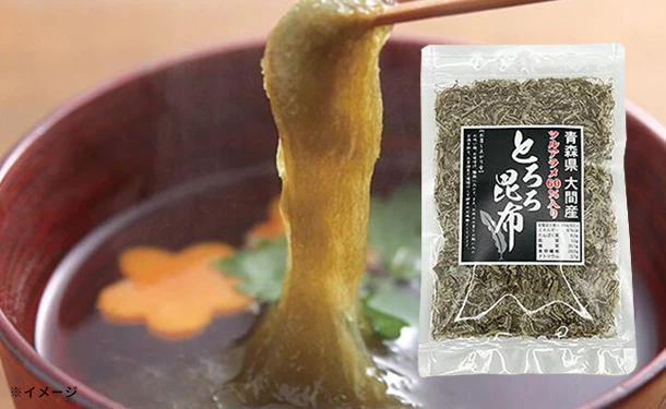 青森県大間産「津軽海峡の旨みをたっぷり吸い込んだとろろ昆布」22g