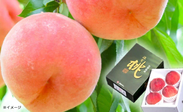 佐賀県産「ハウス桃 3～6玉 化粧箱入」1kg