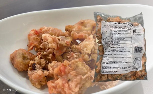 ノースイ「彩りいか軟骨天ぷら(紅生姜入り)」1kg