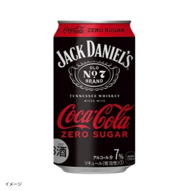 「ジャックダニエル＆コカ・コーラ ゼロシュガー 7%」350ml