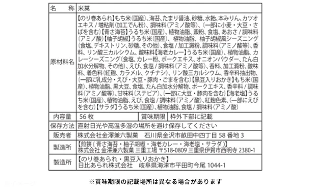 「おいしさいろいろ RGN-50」56枚入り - Image 3