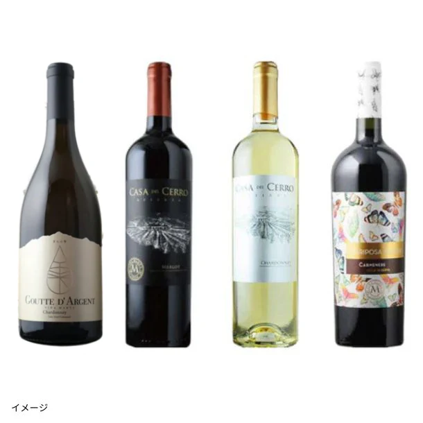 「ムートン・オーパス元醸造家が造る！赤白ワイン4種セット」750ml