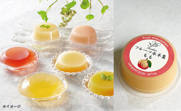 「フルーツ水羊羹 もも」80g