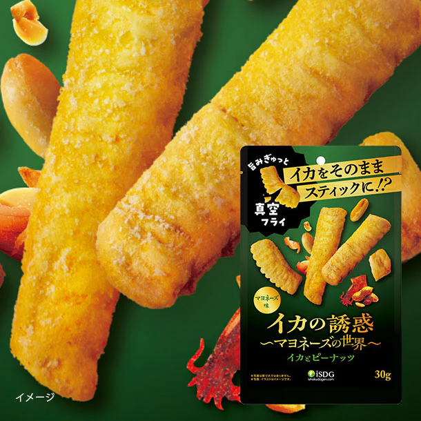 「イカの誘惑 イカ＆バタピー マヨネーズ味」30g