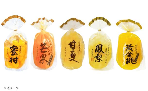サンヨー堂「果実ゼリー みかんとランダムフルーツセット」計10袋 - Image 2