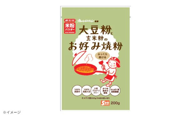 みたけ「大豆粉と玄米粉のお好み焼粉」200g