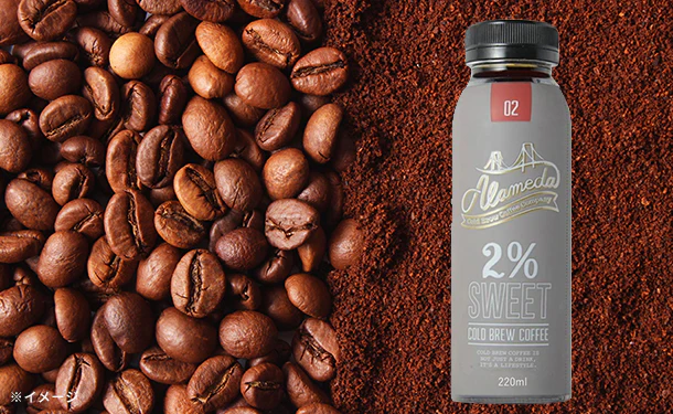 ALAMEDA「COLD BREW COFFEE 2%SWEET（微糖）」220ml