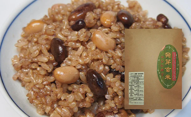 新潟県産「発芽玄米コシヒカリ(ミックスビーンズ入り)」940g