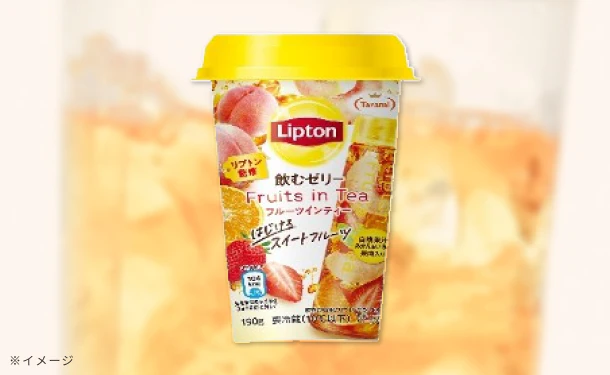 たらみ「Tarami リプトン飲むゼリー フルーツインティーはじけるスイートフルーツ」190g