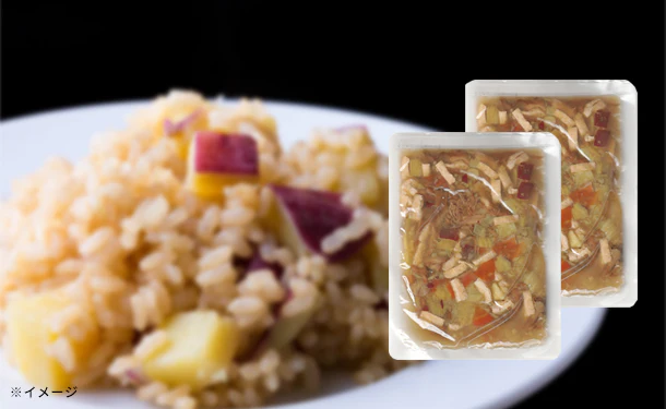 にんべんフーズ「さつまいもと舞茸炊き込みご飯の素」2合用