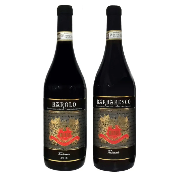 「バローロ&バルバレスコのイタリア満喫赤ワインセット」750ml
