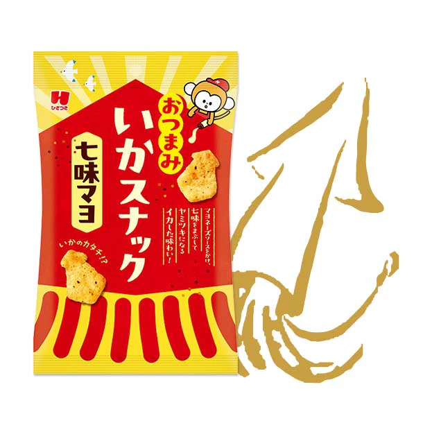 ひざつき「おつまみいかスナック 七味マヨ」30g