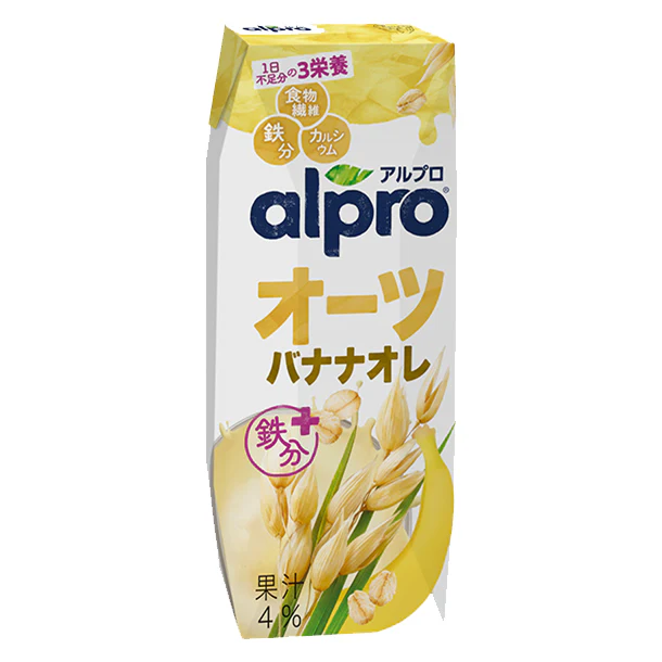 alpro「おいしく食物繊維 オーツバナナオレ 香り豊かなバナナの味わい」250ml - Image 2