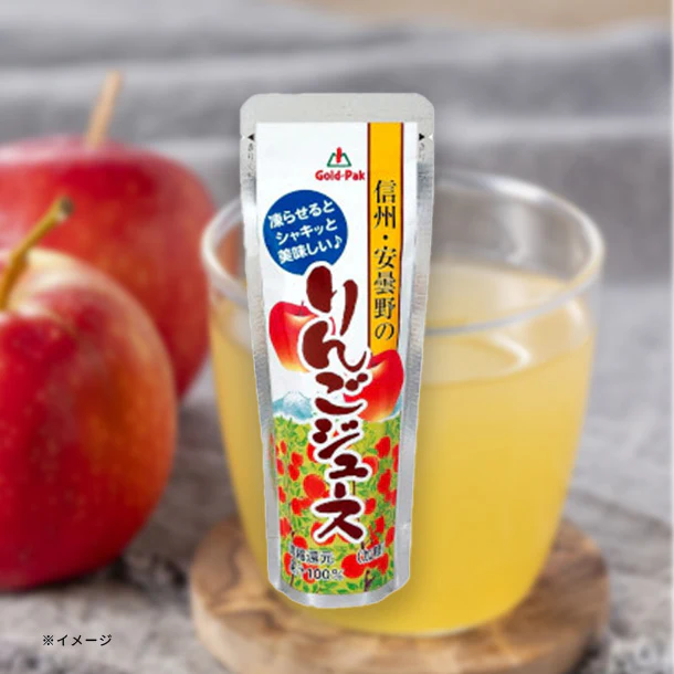 ゴールドパック「信州安曇野のリンゴジュース」80g