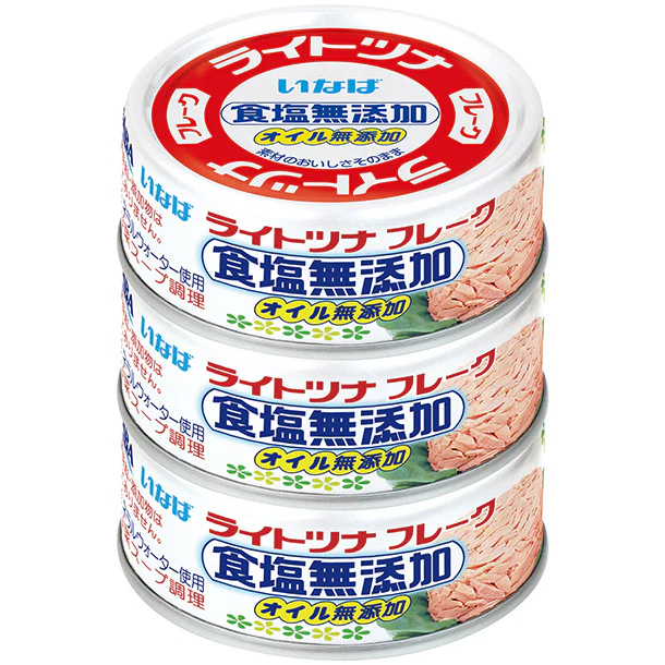 いなば「ライトツナ 食塩無添加(70g×3缶)」 - Image 2