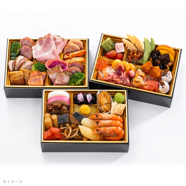 2025おせち「日本料理馬酔木監修 和洋三段重 珠鈴(みすず)」2~3人前 - Image 2