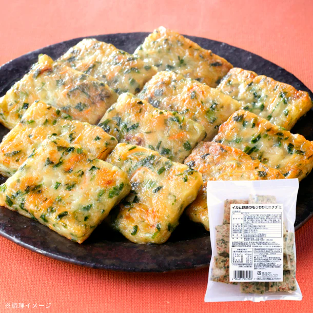 フジフレッシュフーズ「イカと野菜のもっちりミニチヂミ」300g