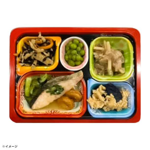 食卓便「塩分ケア食 鮭とさつま揚げの香味ソースがけ」