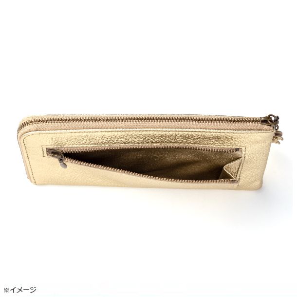 「スリムレザー財布 ホワイトモーブ」 - Image 6