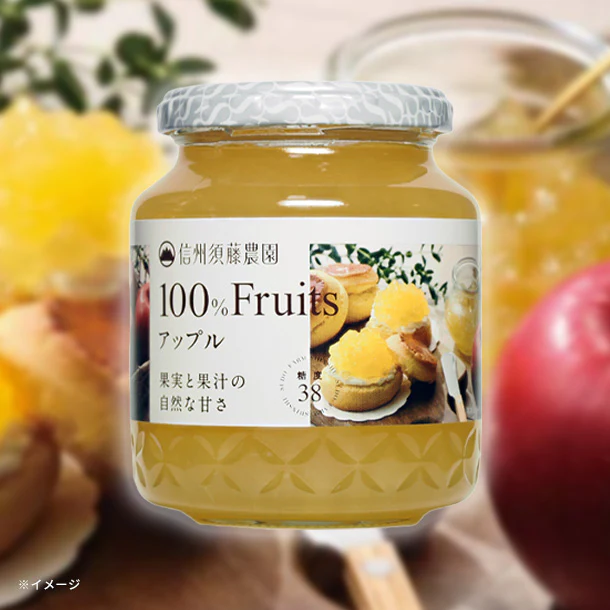 スドージャム「100%フルーツ アップル」340g
