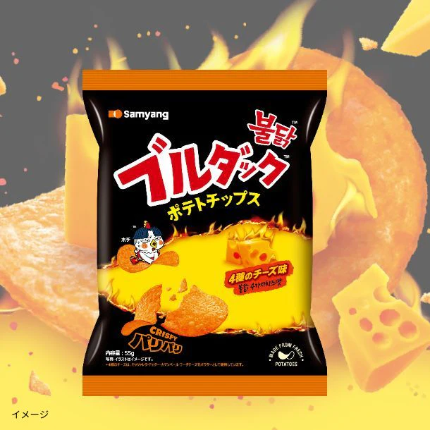 ブルダック「ポテトチップス4種のチーズ味」