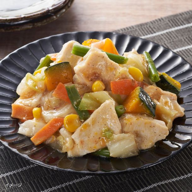 「みつせ鶏と国産野菜の旨塩炒め」280g