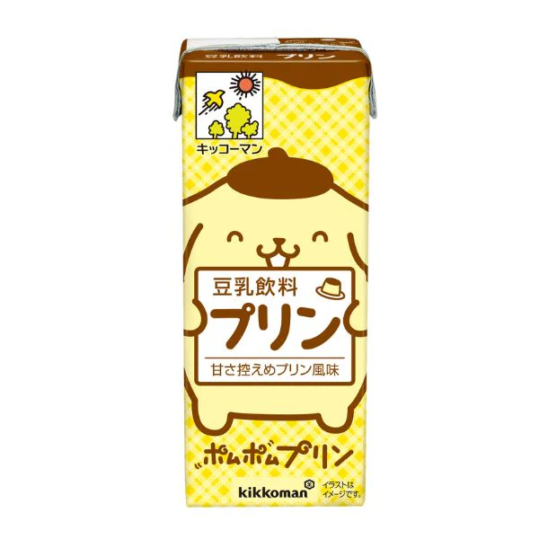「豆乳飲料プリン ポムポムプリンパッケージ」200ml