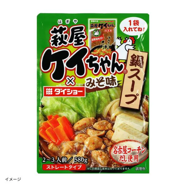 「萩屋ケイちゃん鍋スープ みそ味」580g