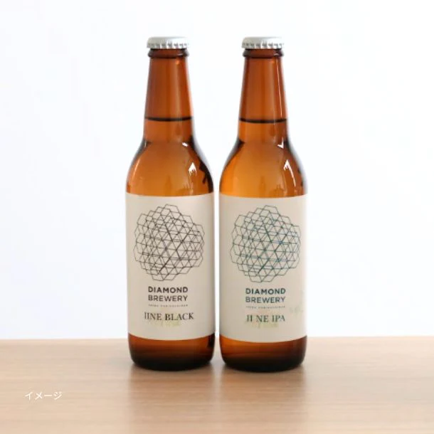 「IINE Beer 2種セット(IPA & BLACK)」330ml