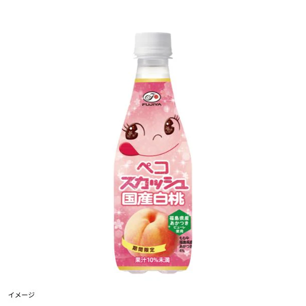 伊藤園「不二家 ペコスカッシュ 白桃」410ml