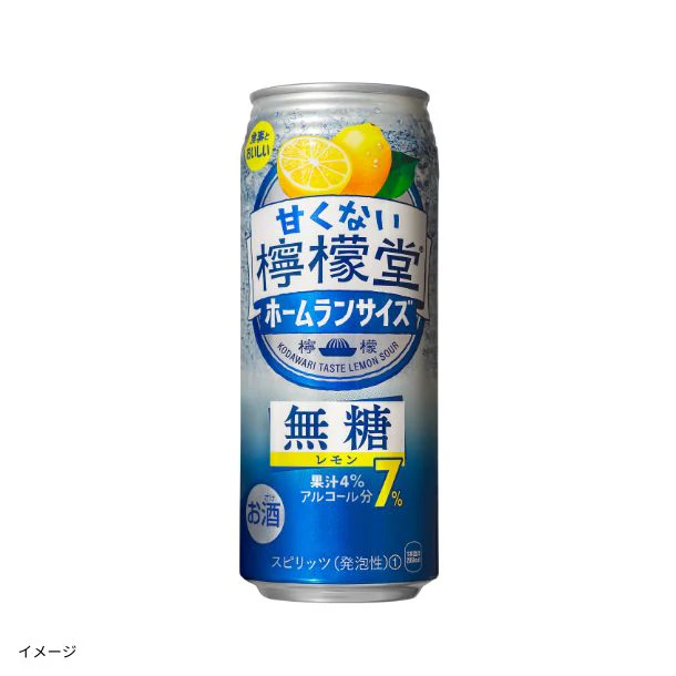 「甘くない檸檬堂 無糖レモン 7％」500ml