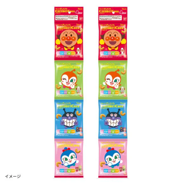 東ハト「それいけ！アンパンマン キャラメルコーン4連包」40g
