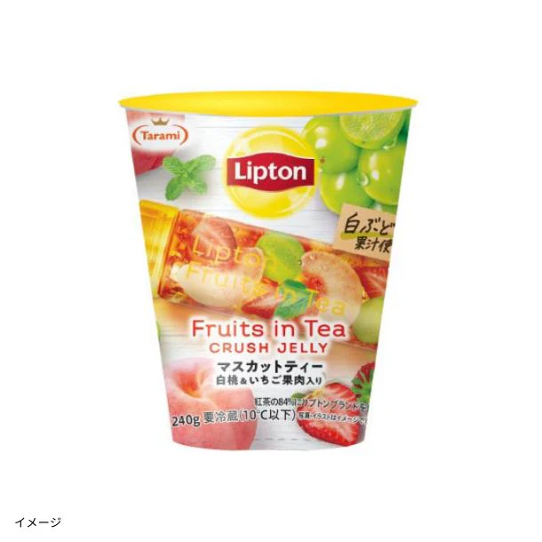 たらみ「リプトン飲むゼリー Fruits in Tea CRUSH JELLY マスカットティー」240g