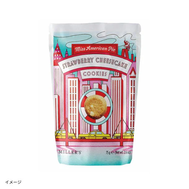 ミラーズ「ミスアメリカンパイ ストロベリーチーズケーキクッキー」75g