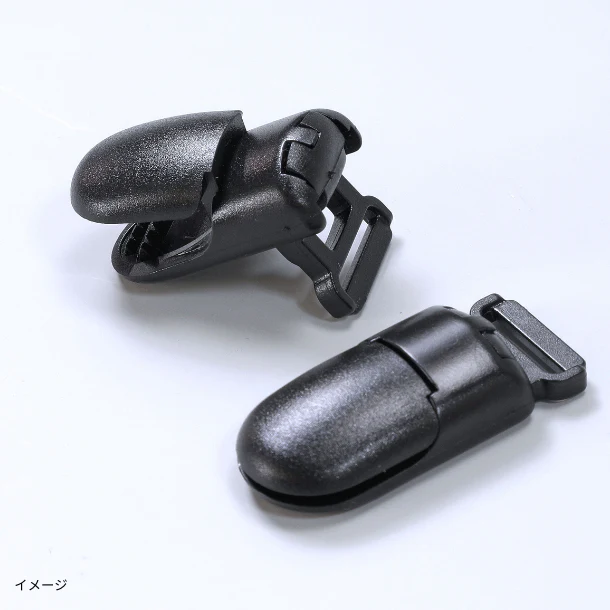 「国産ガーゼ衿カバー(クリップ付き)ピンク」 - Image 2