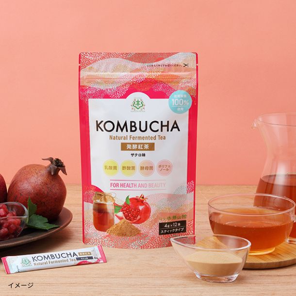 「仙台勝山館 発酵紅茶 KOMBUCHA ザクロ」12本