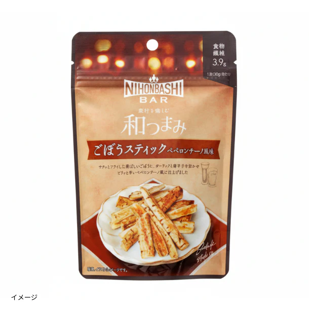 「和つまみ ごぼうスティック ペペロンチーノ風味」30g
